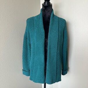 Knox Rose Teal Textured Cardigan